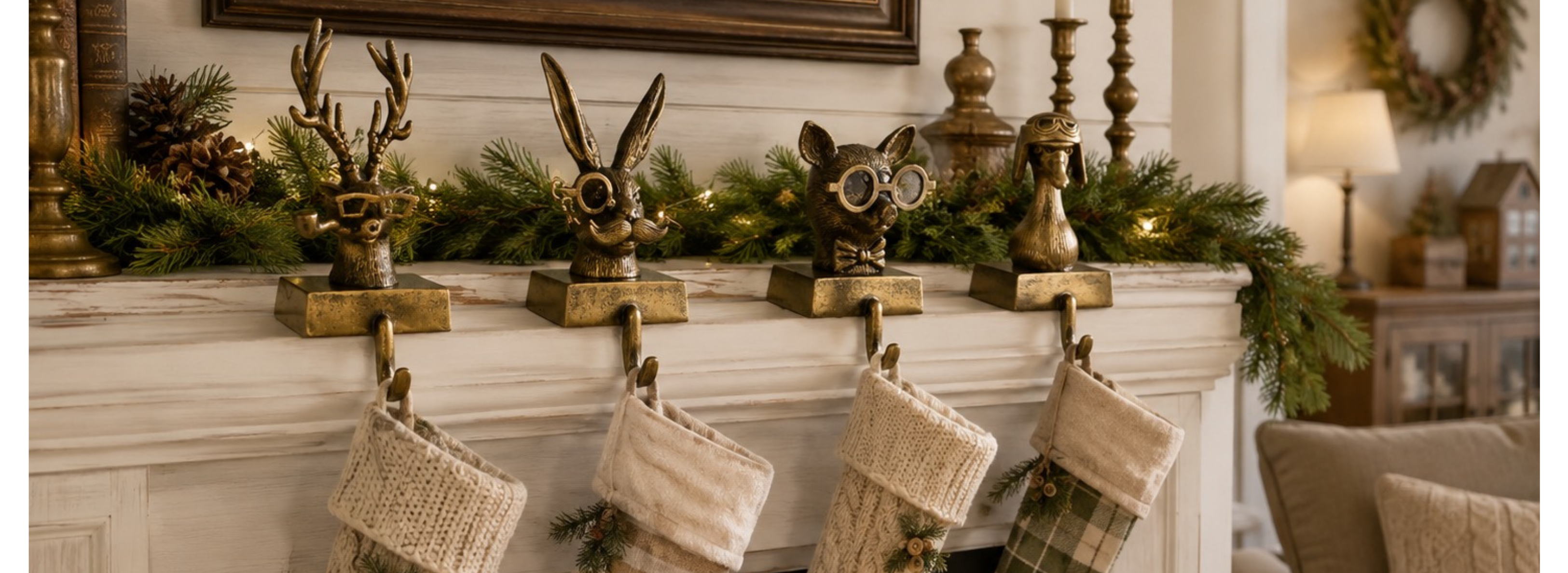 Eric and Eloise Collection Stocking Holders.