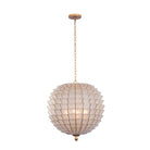Product photo of the Samal Four Light Pendant in Oxidized Gold Leaf ( SKU# 515155OL )