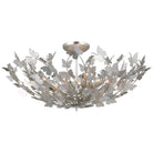Product photo of the Farfalle LED Semi Flush Mount in Burnished Silver Leaf ( SKU# JN 4405BSL )