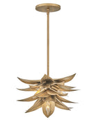 Product photo of the Agave LED Pendant in Burnished Gold ( SKU# FR30811BNG )