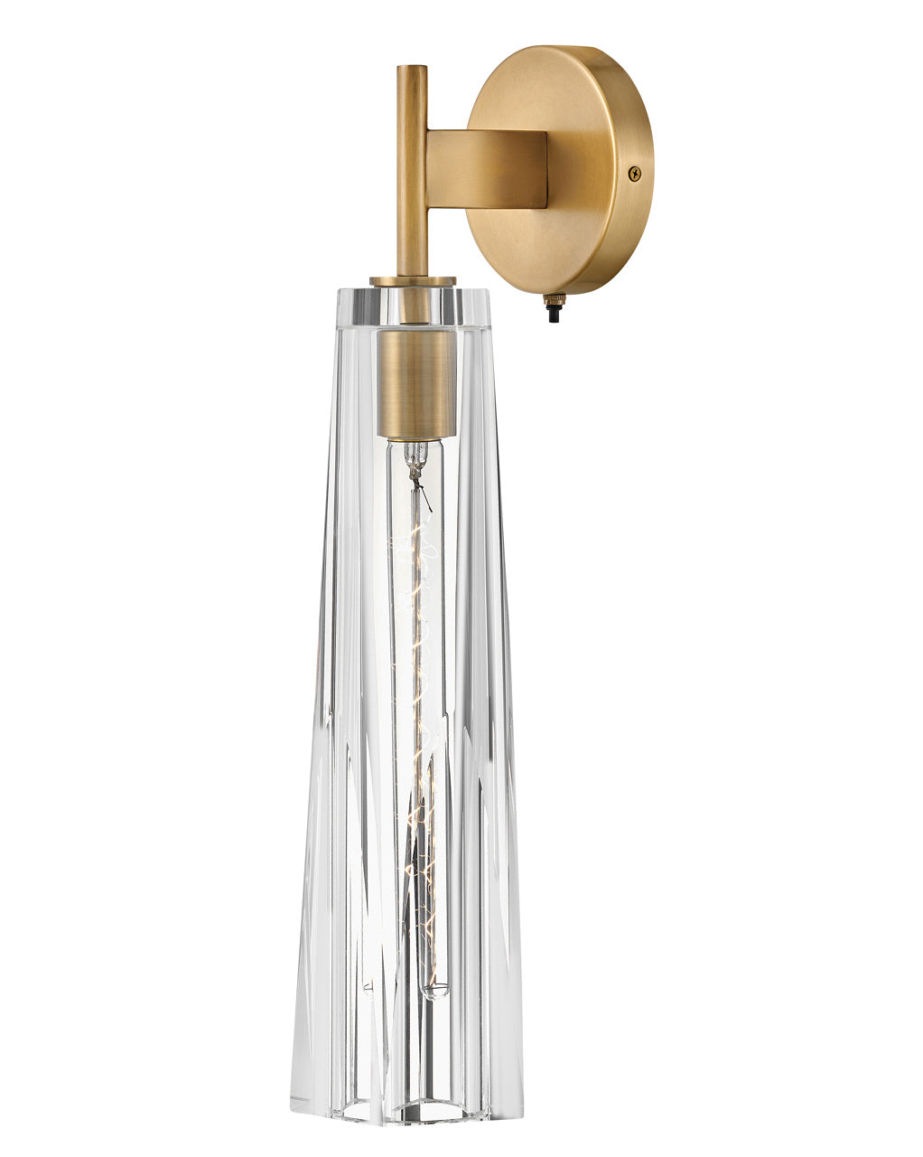 Product photo of the Cosette LED Wall Sconce in Heritage Brass ( SKU# FR31100HBR-CL )