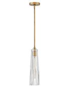 Product photo of the Cosette LED Pendant in Heritage Brass ( SKU# FR31107HBR-CL )