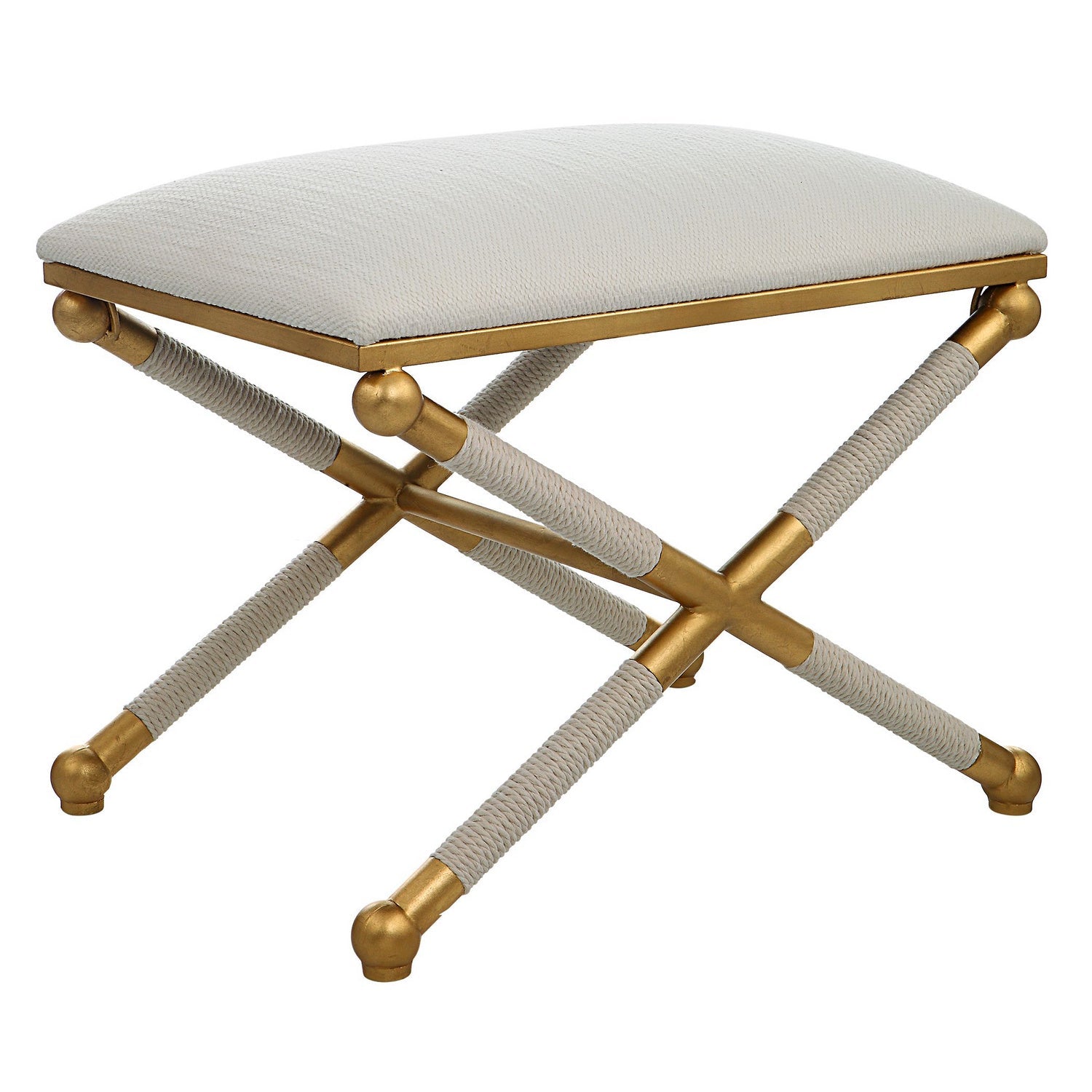 Product photo of the Socialite Bench in Gold Leaf ( SKU# 23732 )