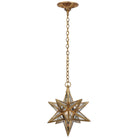 Product photo of the Moravian Star LED Lantern in Gilded Iron ( SKU# CHC 5210GI-AM )