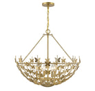 Product photo of the Birch Six Light Pendant in Burnished Brass ( SKU# 7-4199-6-171 )