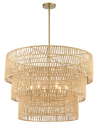 Product photo of the Bungalow Heaven Six Light Pendant in Soft Brass ( SKU# 5046-695 )
