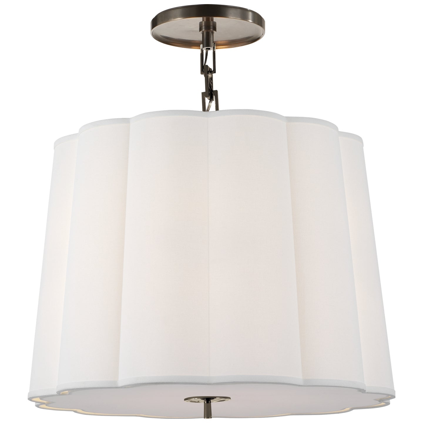 Product photo of the Simple Scallop Five Light Hanging Lantern in Bronze ( SKU# BBL 5015BZ-L )