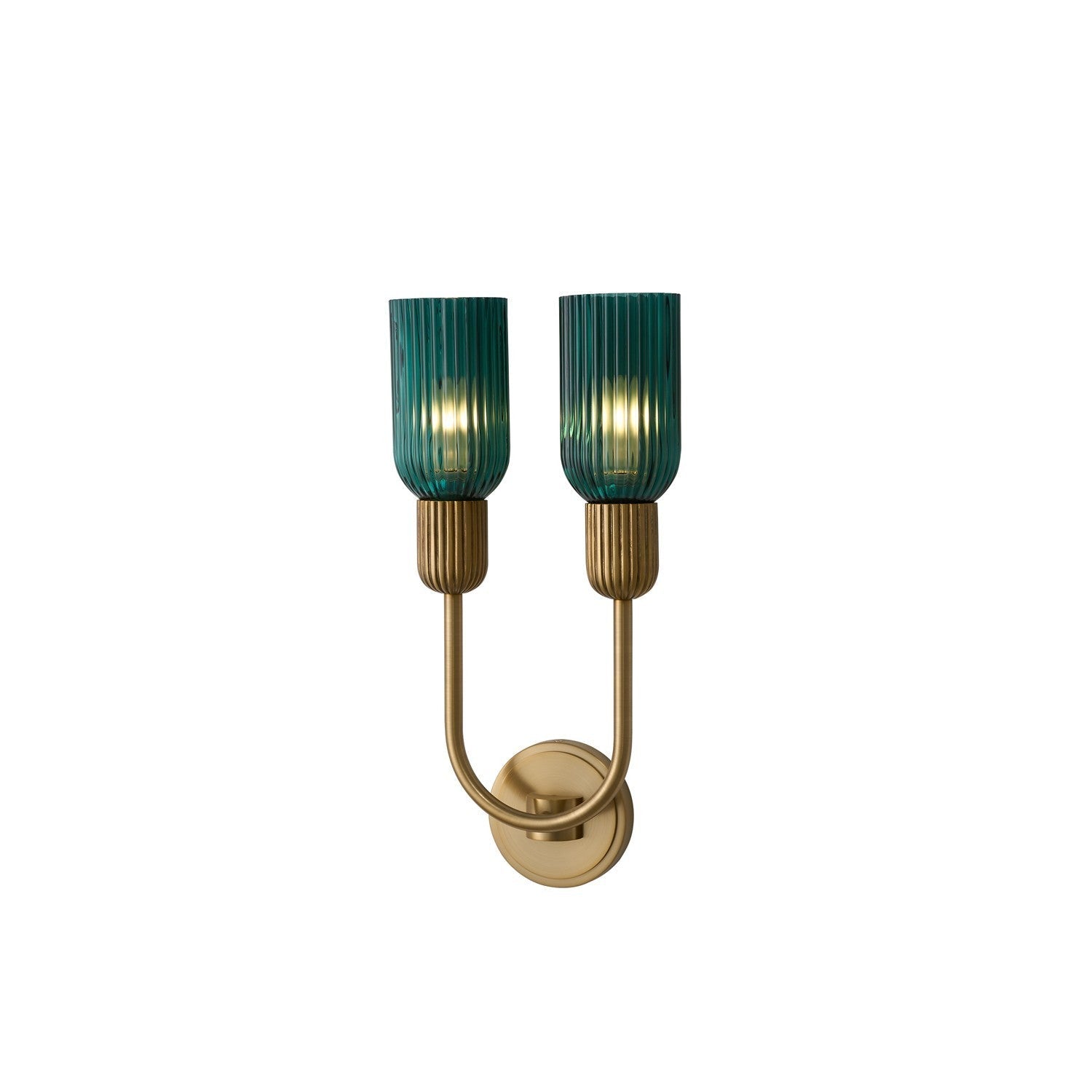 Product photo of the Verde Two Light Wall Sconce in Satin Brass ( SKU# 519621STB )