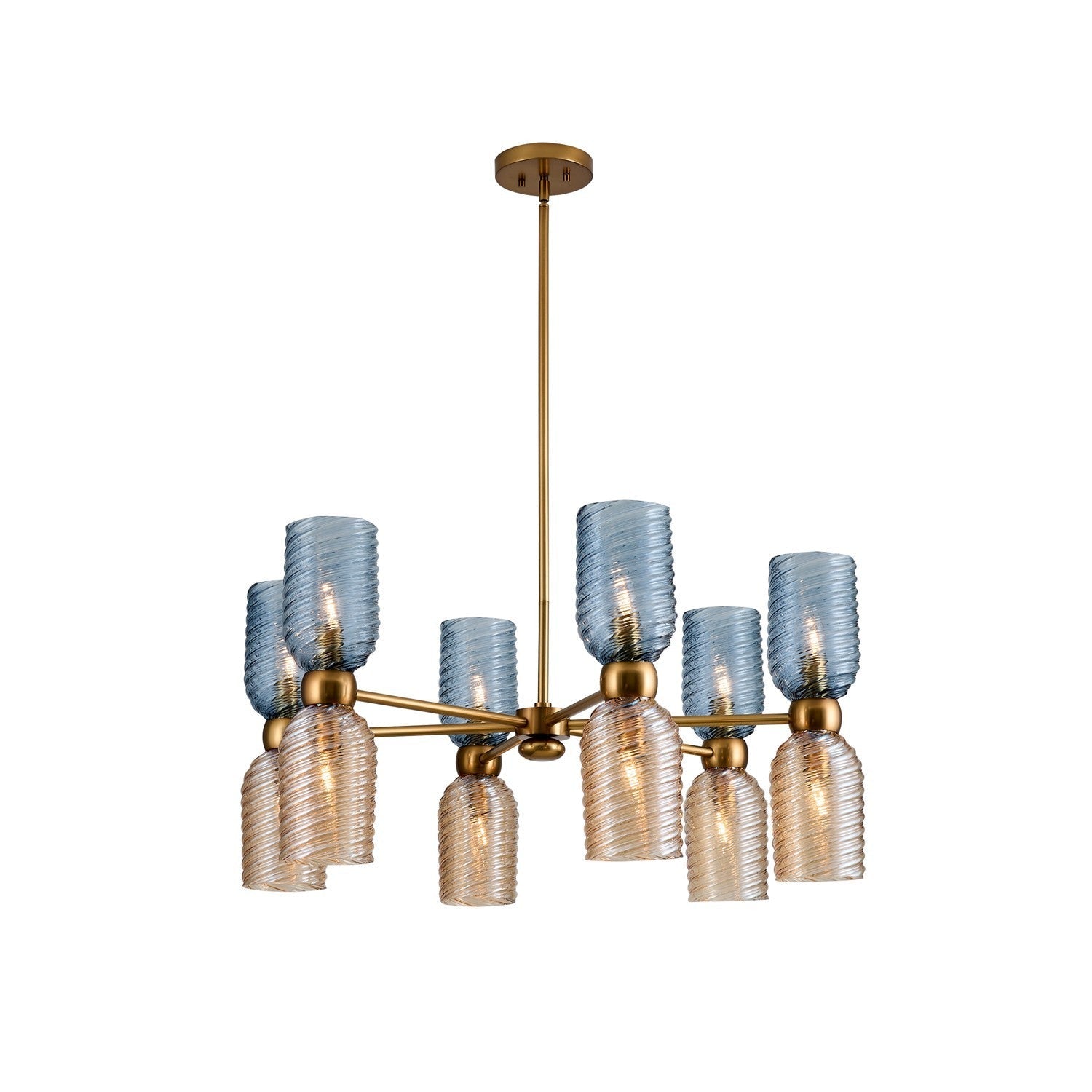Product photo of the Azul 12 Light Chandelier in Aged Gold ( SKU# 519871AGG )
