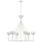 Product photo of the Alberto LED Chandelier in Plaster White ( SKU# JN 5008PW )