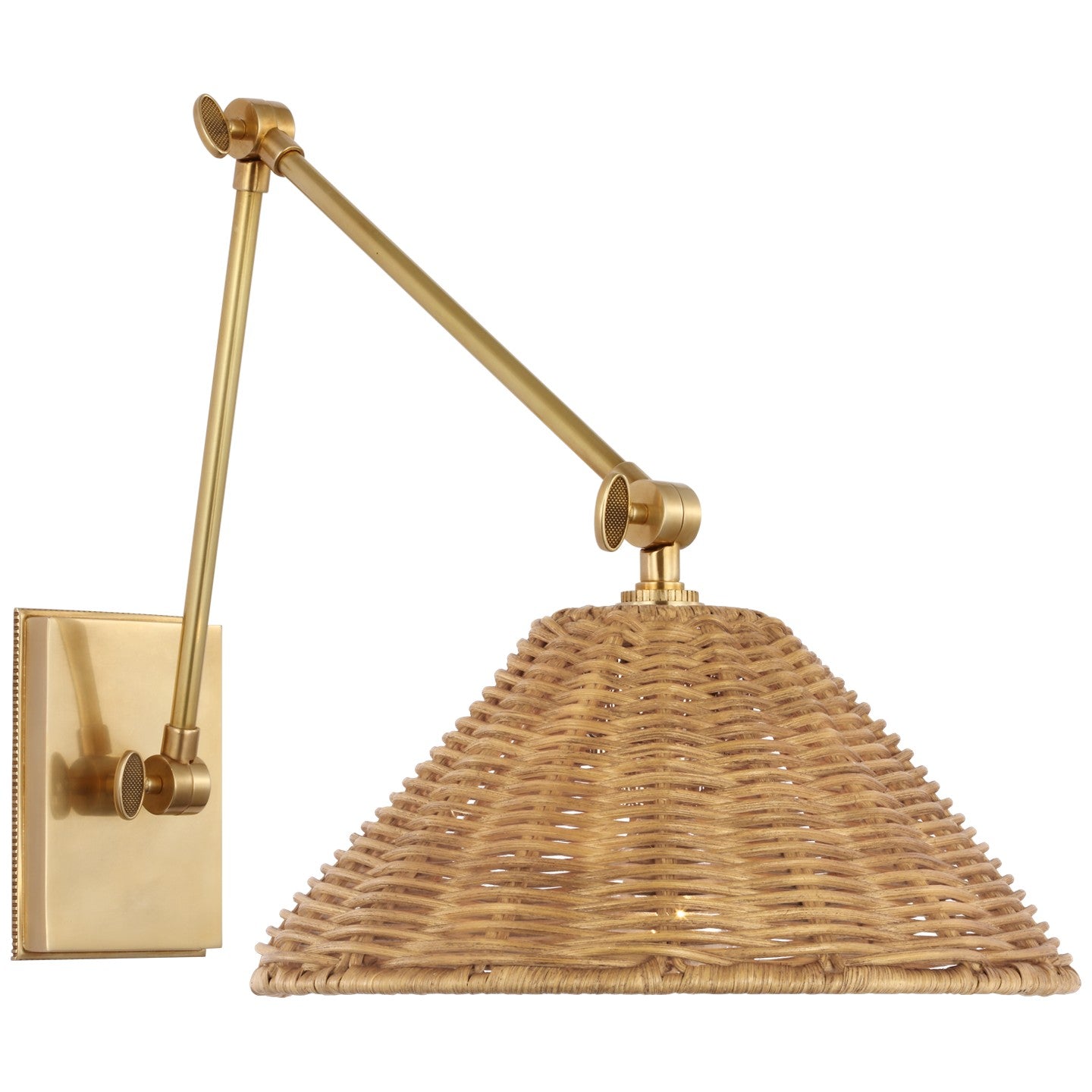 Product photo of the Wimberley LED Wall Sconce in Soft Brass ( SKU# MF 2201SB-NTW )