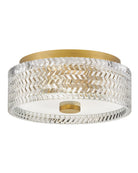 Product photo of the Elle LED Flush Mount in Heritage Brass ( SKU# 5041HB )
