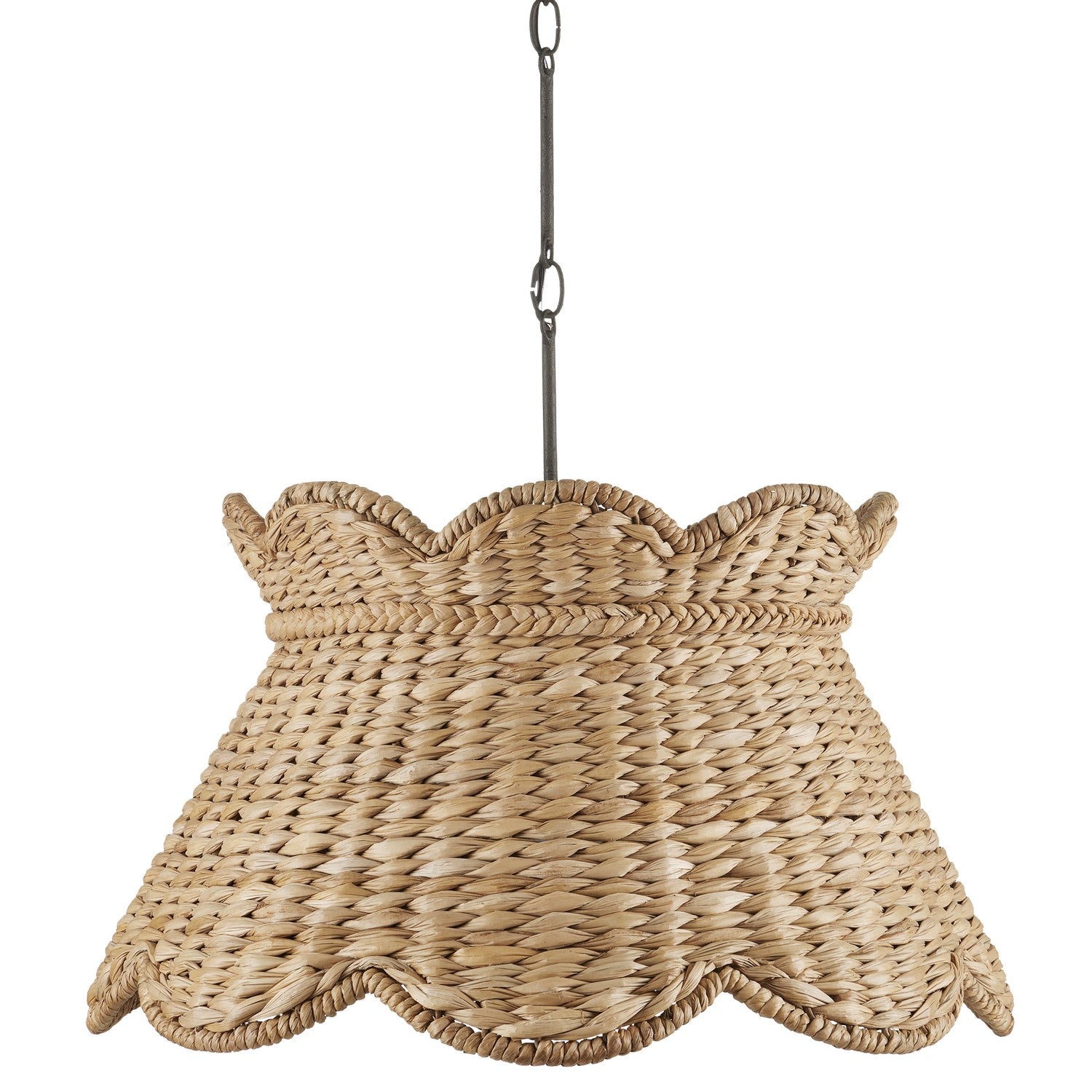 Product photo of the Annabelle One Light Pendant in Natural/Molé Black ( SKU# 9000-1115 )