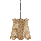 Product photo of the Annabelle One Light Pendant in Natural/Molé Black ( SKU# 9000-1117 )