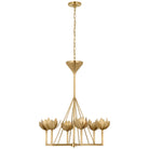 Product photo of the Alberto Six Light Chandelier in Antique-Burnished Brass ( SKU# JN 5003AB )
