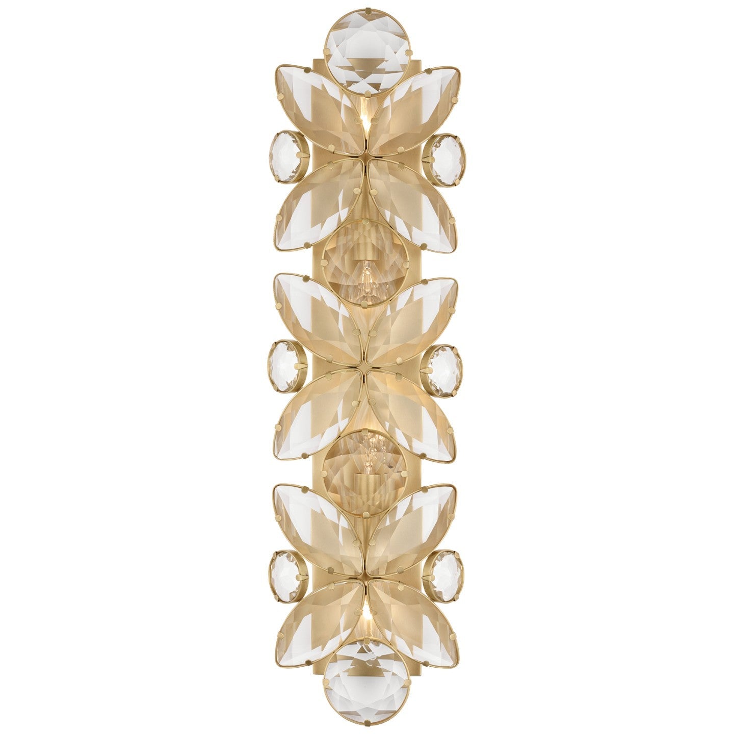 Product photo of the Lloyd LED Wall Sconce in Soft Brass ( SKU# KS 2018SB-CG )