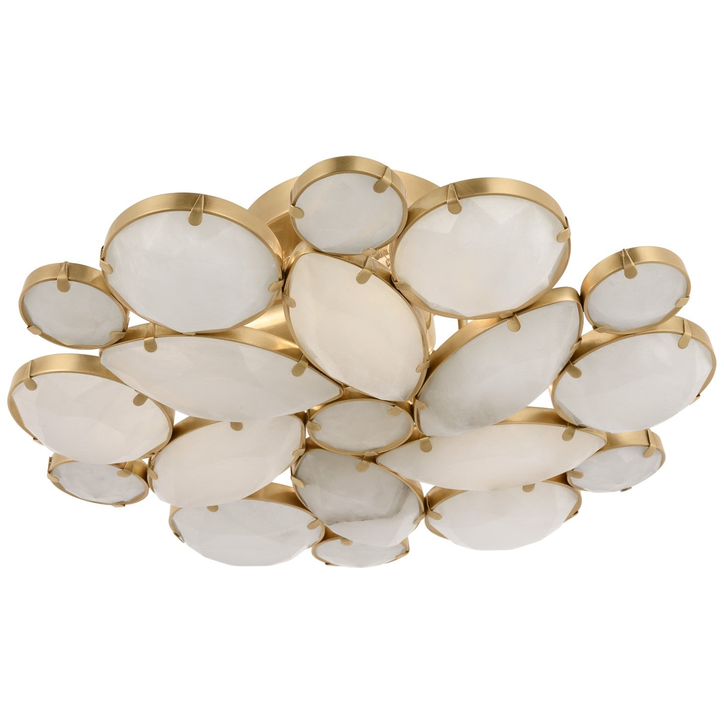 Product photo of the Lloyd Three Light Flush Mount in Soft Brass ( SKU# KS 4015SB-ALB )