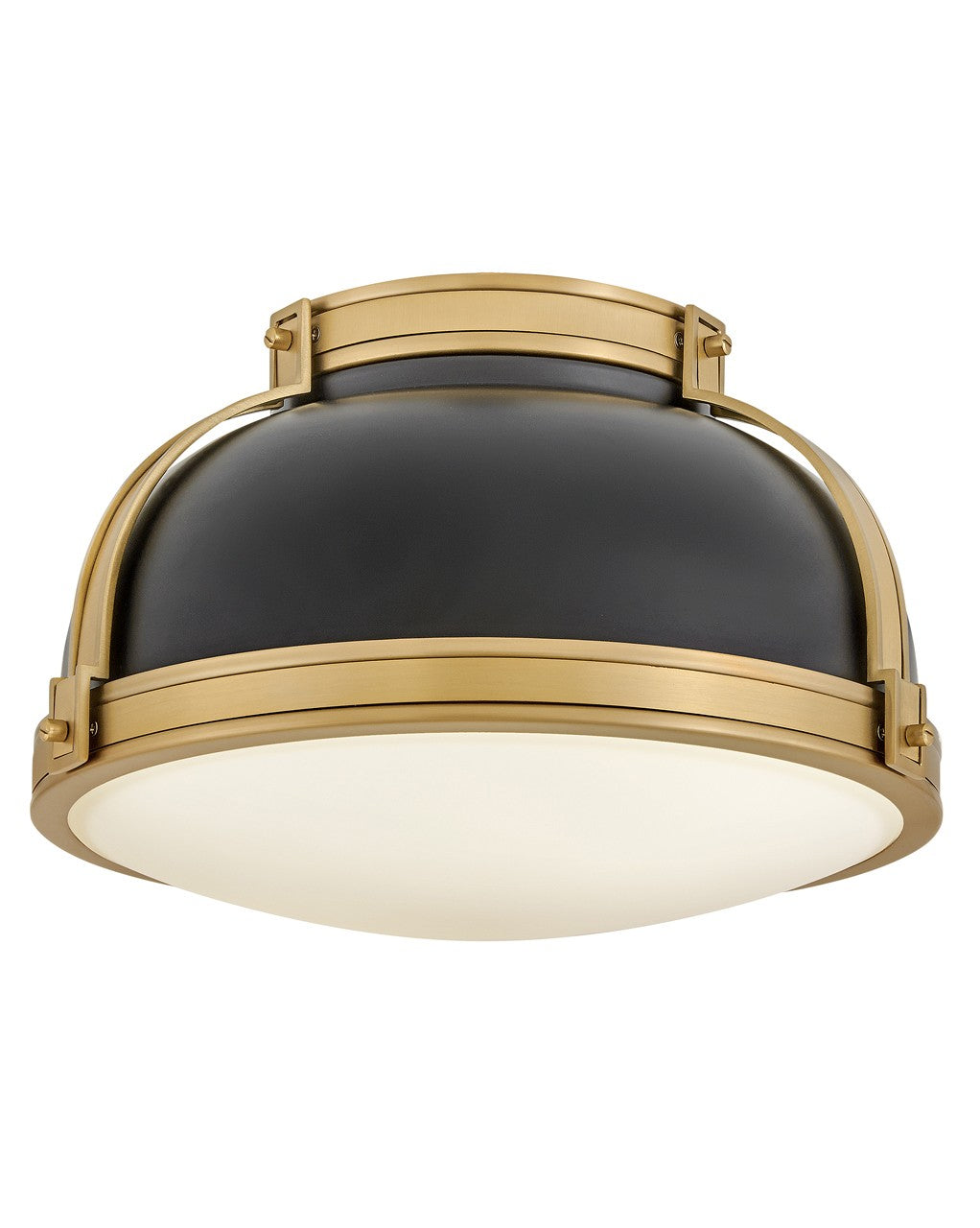 Product photo of the Barton LED Flush Mount in Black ( SKU# 46351BK-LCB )