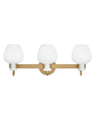 Product photo of the Sylvie LED Vanity in Heritage Brass ( SKU# 50953HB )