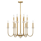 Product photo of the Oakhurst 12 Light Chandelier in Antique Gold ( SKU# 1-2294-12-262 )
