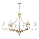 Product photo of the Muse 12 Light Chandelier in French Gold/White Cashmere ( SKU# 1-5186-12-59 )
