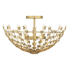 Product photo of the Birch Three Light Semi-Flush Mount in Burnished Brass ( SKU# 6-4198-3-171 )