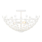 Product photo of the Birch Three Light Semi-Flush Mount in Bisque White ( SKU# 6-4198-3-83 )