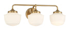 Product photo of the Cornwell Three Light Bath Vanity in Aged Brass ( SKU# 2573-575 )