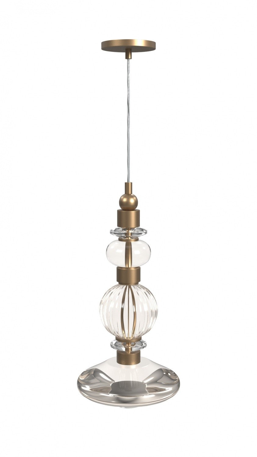 Product photo of the Avra LED Pendant in Aged Brass ( SKU# HF7901-AB )