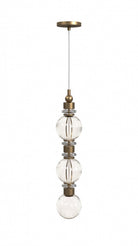 Product photo of the Avra LED Pendant in Aged Brass ( SKU# HF7903-AB )