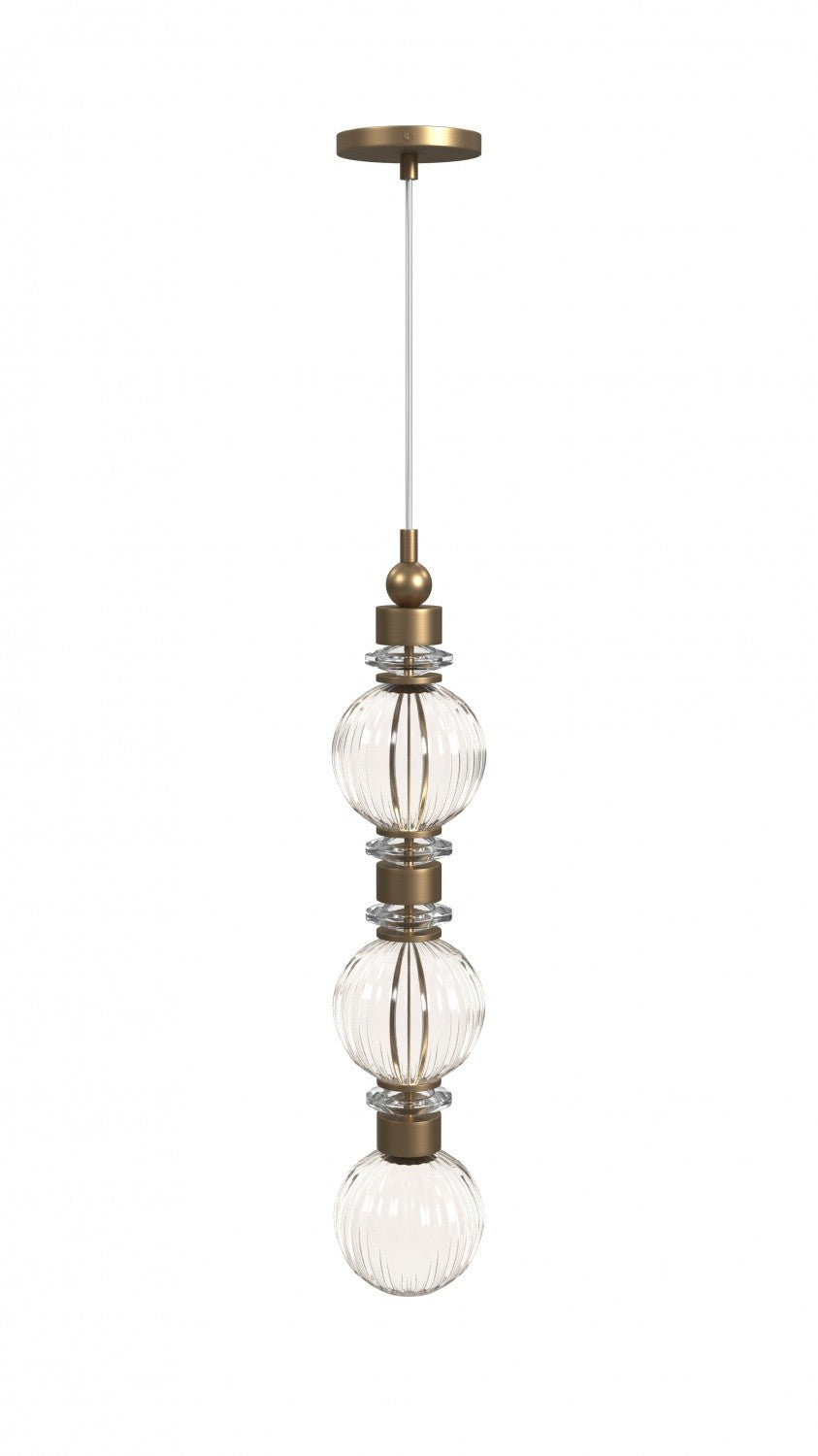 Product photo of the Avra LED Pendant in Aged Brass ( SKU# HF7903-AB )