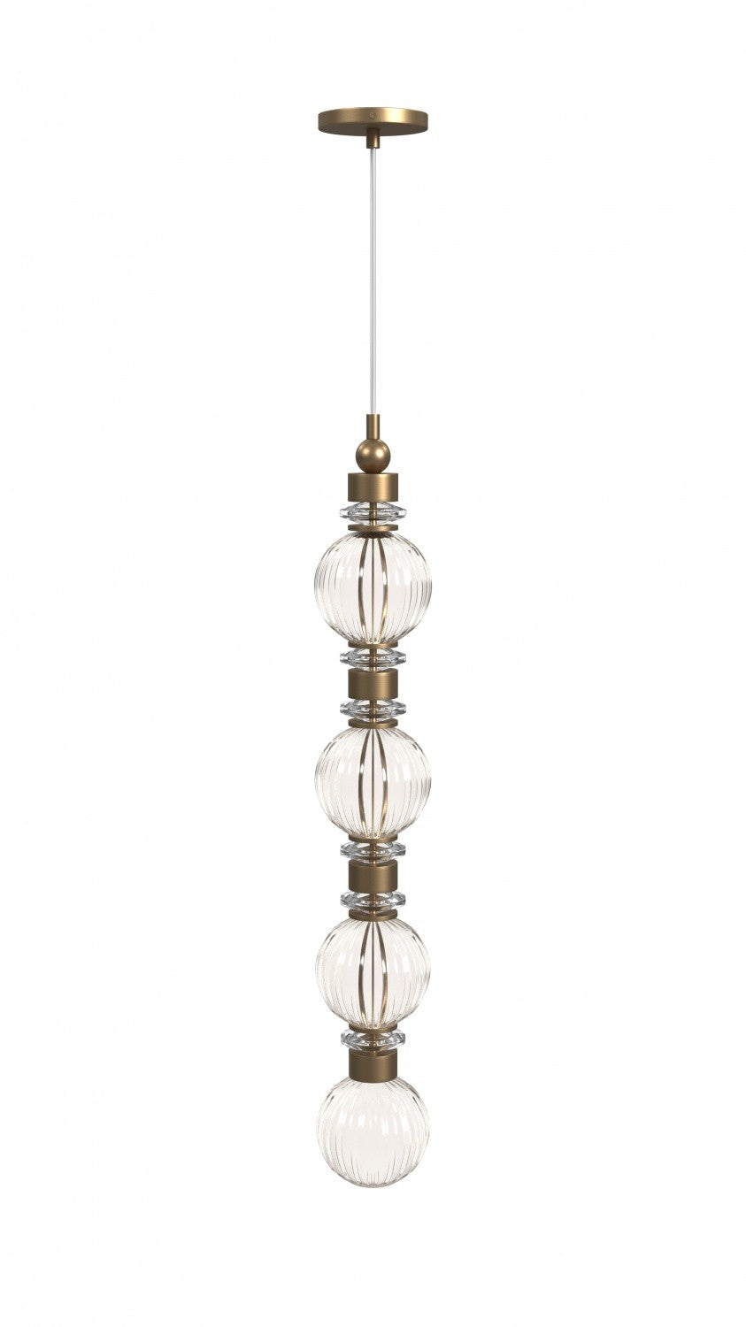 Product photo of the Avra LED Pendant in Aged Brass ( SKU# HF7904-AB )