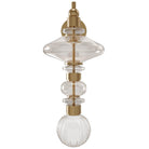 Product photo of the Avra LED Wall Sconce in Aged Brass ( SKU# HF8900-AB )