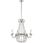 Product photo of the Paris Flea Market Eight Light Chandelier in Polished Nickel ( SKU# CHC 1426PN-SG )