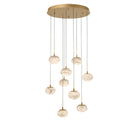 Product photo of the Calcolo LED Chandelier in Painted Antique Brass ( SKU# 12121-030 )