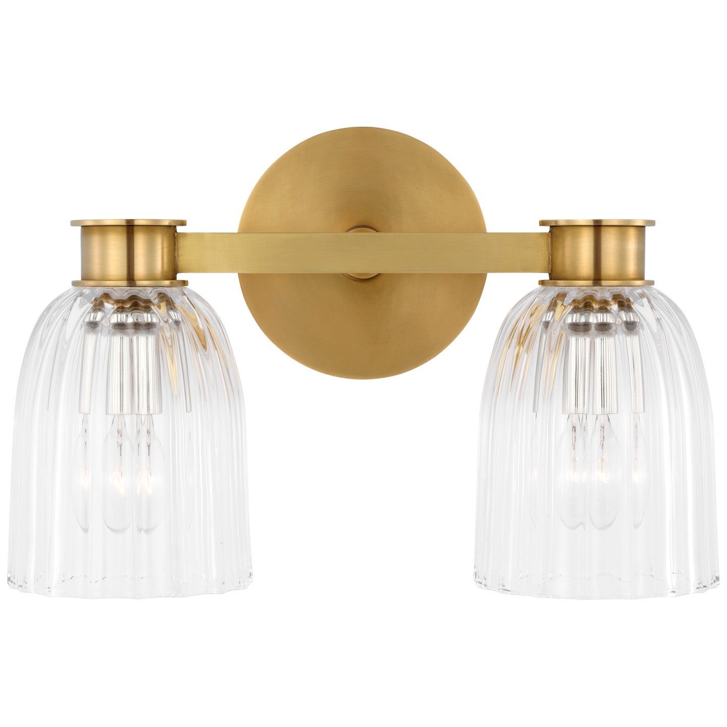 Product photo of the Asalea LED Wall Sconce in Hand-Rubbed Antique Brass ( SKU# ARN 2502HAB-CG )