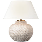 Product photo of the Avedon LED Accent Lamp in Plaster White Rattan ( SKU# MF 3004PWR-L-CL )