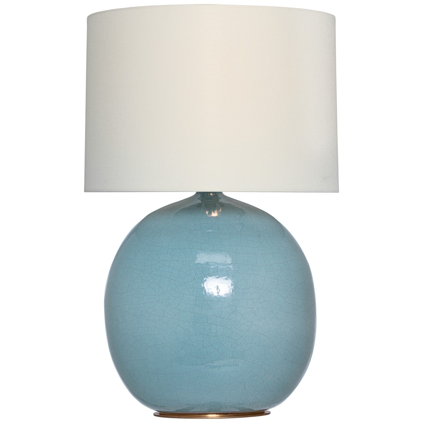 Product photo of the Sao Paulo LED Table Lamp in Crackled Robin ( SKU# TOB 3694CRN-L )