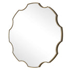 Product photo of the Gearing Up Mirror in Antiqued Golden Bronze ( SKU# 09976 )