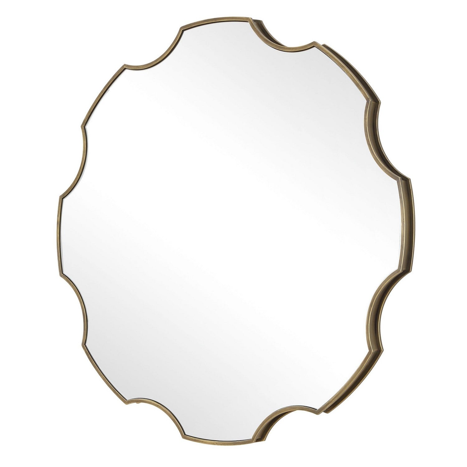 Product photo of the Gearing Up Mirror in Antiqued Golden Bronze ( SKU# 09976 )