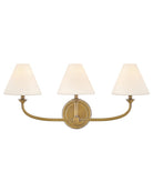 Product photo of the Greta LED Vanity in Heritage Brass ( SKU# 52493HB-OP )