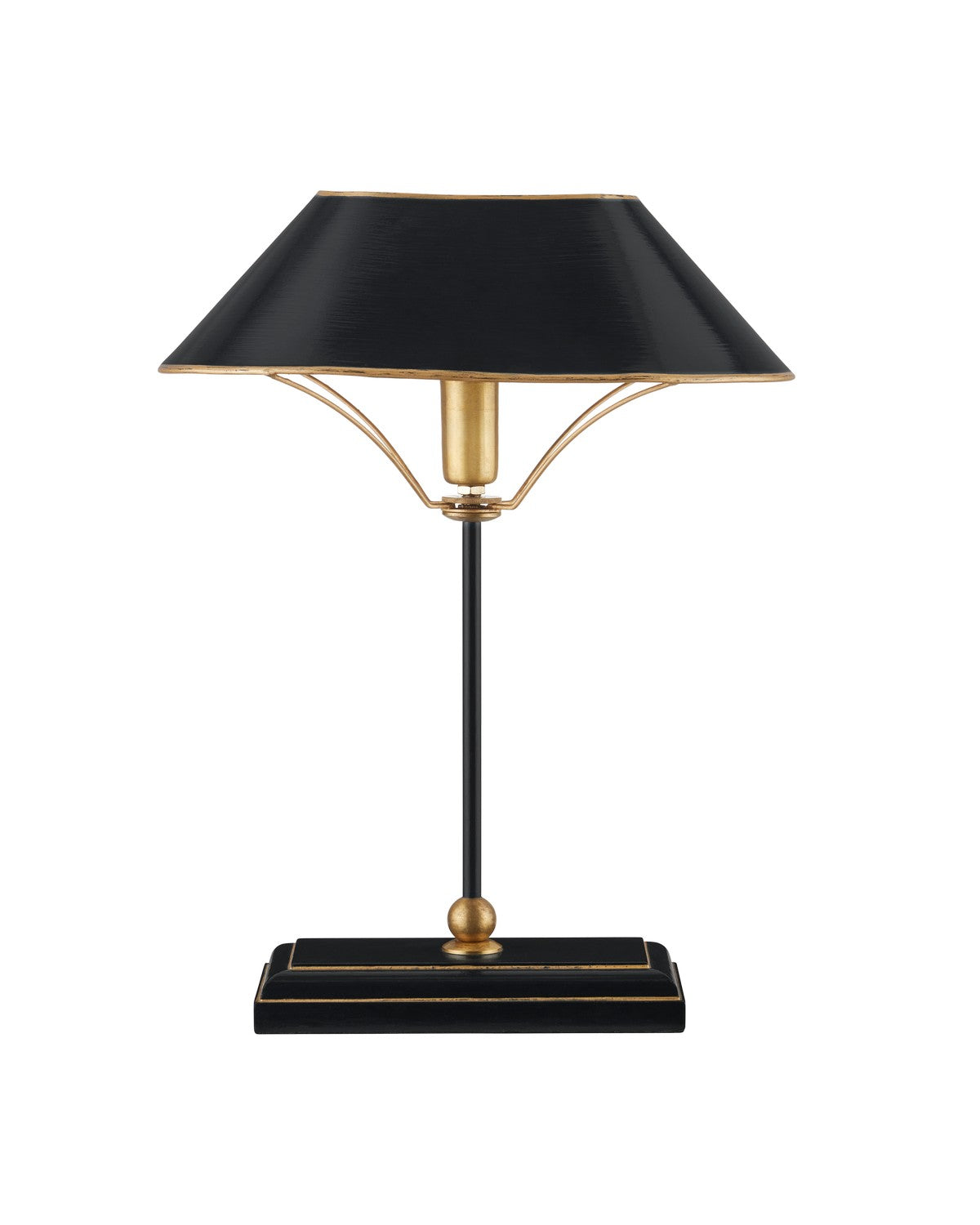 One Light Table Lamp in Black / Antique Gold ( SKU# 6000-0982 )