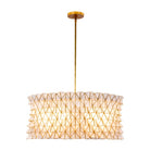 Product photo of the Flair Six Light Pendant in Oxidized Gold Leaf ( SKU# 520056OL )