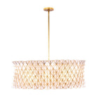 Product photo of the Flair Eight Light Pendant in Oxidized Gold Leaf ( SKU# 520057OL )