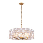 Product photo of the Crescent Six Light Pendant in Oxidized Gold Leaf ( SKU# 520555OL )