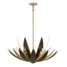 Product photo of the Loto Six Light Pendant in Centura/Burnished Gold ( SKU# 7-4628-6-24 )