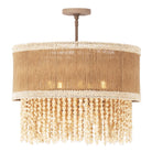 Product photo of the NATURALE Five Light Semi Flush Mount in Jute ( SKU# 524845JT )