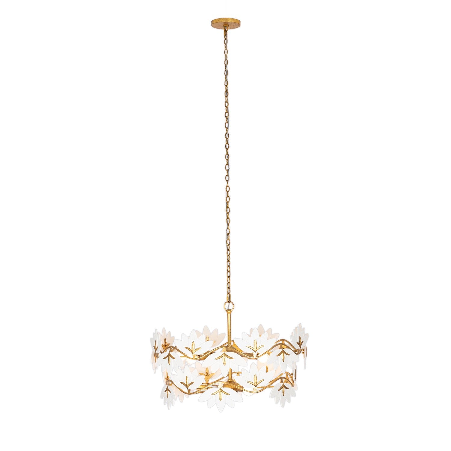 Product photo of the BLOOM 11 Light Chandelier in Oxidized Gold Leaf ( SKU# 525656OL )