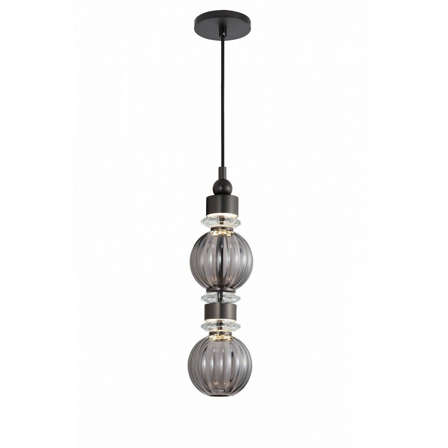 Product photo of the Avra LED Pendant in Black ( SKU# HF7902-BK )