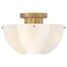 Product photo of the Becca LED Semi-Flush Mount in Heritage Brass ( SKU# 47583HB )